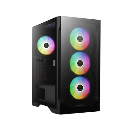 Gamdias TALOS E2 ELITE Mid Tower 4 Fan ARGB - Black