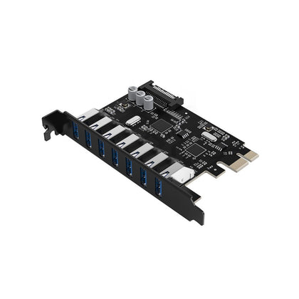 ORICO USB 3.0 PCI-E Expansion Card - 7 Ports - Dual Chip - Model PVU3-7U