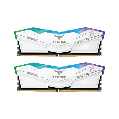 TEAMGROUP T-Force Delta RGB DDR5 Ram 32GB (2x16GB) 6000MHz CL38 (White)