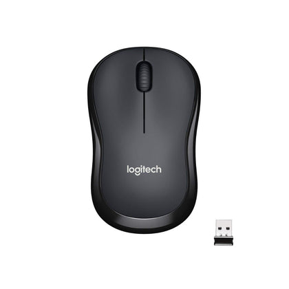 Logitech M221 Wireless Mouse, Silent Buttons - Black