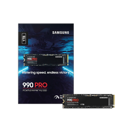 SAMSUNG 990 PRO 1TB PCIe 4.0 NVMe - MZ-V9P1T0