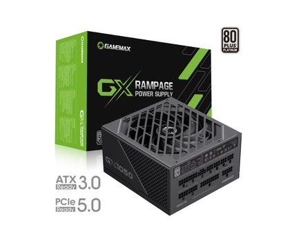 GAMEMAX GX-1050 PRO 1050W Platinum 80+ Fully - PCIe 5.0 - Black