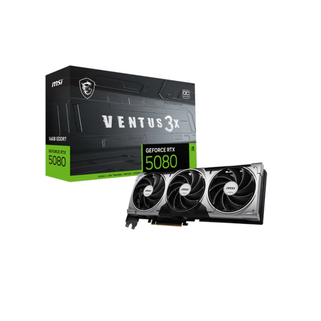 MSI GeForce RTX 5080 VENTUS 3X OC بطاقة رسومات - 16GB