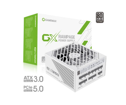 GAMEMAX GX-1250 PRO 1250W Platinum 80+ Fully - PCIe 5.0 - White
