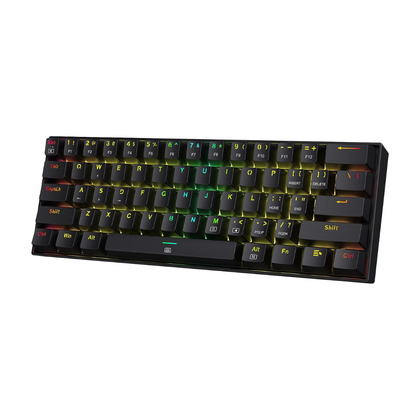 Redragon K630 Dragonborn 60% Mechanical, Wired TKL, Red Switches, Gaming Keyboard