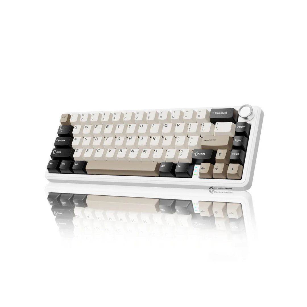 ATTACK SHARK X66 Wireless Mechanical Keyboard - Cheese White