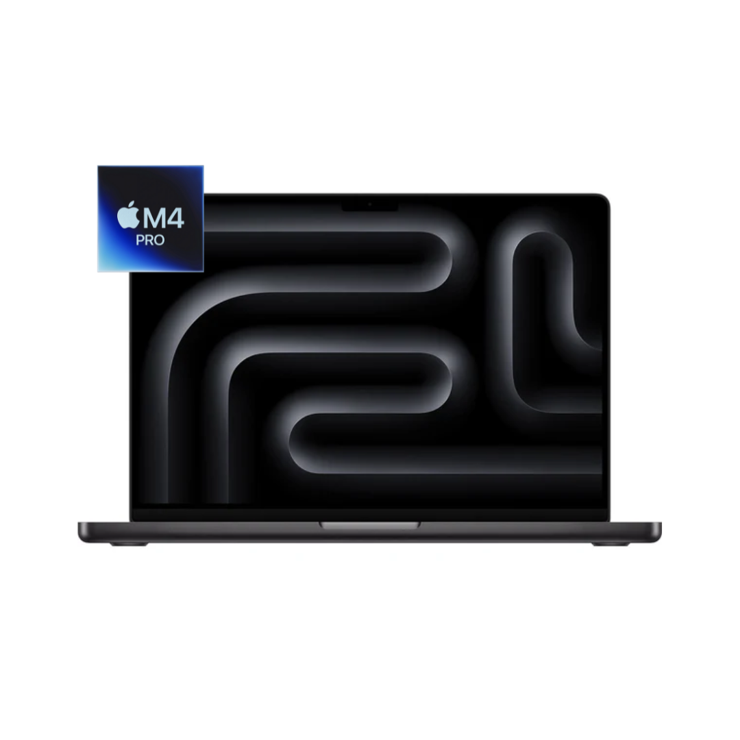 Apple MacBook Pro MX2H3AB/A - A3401، Apple M4 Pro (12 Core)، ذاكرة وصول عشوائي (RAM) سعة 24 جيجابايت، قرص SSD سعة 512 جيجابايت، وحدة معالجة الرسومات (16 نواة)، شاشة Liquid Retina XDR مقاس 14.2 بوصة (3024x1964)، أسود سبيس