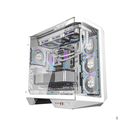 DarkFlash DY470 Mid Tower Case - White