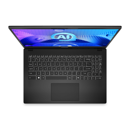 MSI Modern 15 H AI C1MTG-084US, Intel Core Ultra 9-185H, RAM 32GB, SSD 1TB, Intel Graphics, 15.6 Inch FHD IPS Touch, Classic Black