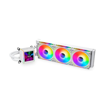 LIAN LI GA II LCD SL-INF 360 RGB AIO Liquid Cooler - White