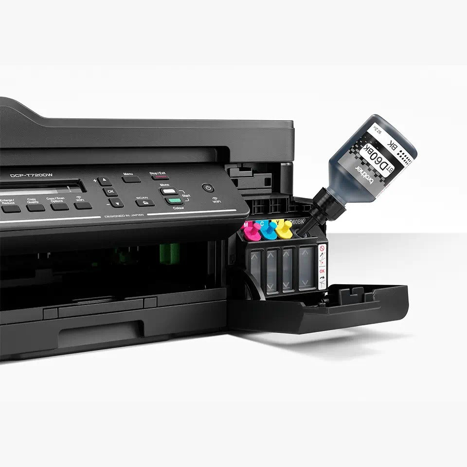 Brother DCP-T820DW Wireless, Inkbenefit Plus 3-in-1 Inkjet Printer Colour, Duplex (All-in One Ink)