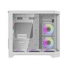 DarkFlash FT418 Mid Tower Case, 3 Fan - White