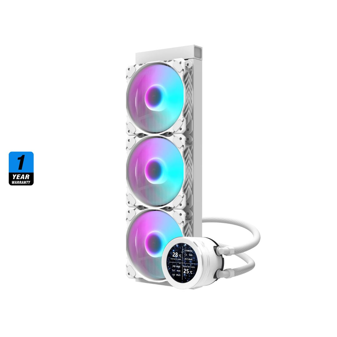 DarkFlash DN360S Liquid CPU Cooler - White