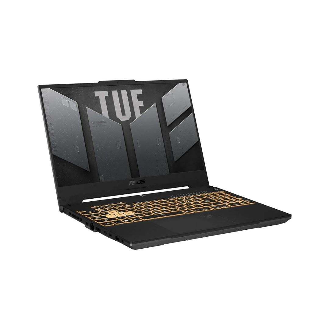 ASUS TUF GAMING F15 FX507VU-LP150، Intel Core i7-13620H، ذاكرة وصول عشوائي 16 جيجابايت، قرص SSD 512 جيجابايت، NVIDIA RTX 4050 6 جيجابايت، شاشة 15.6 بوصة FHD IPS 144 هرتز، رمادي ميكا