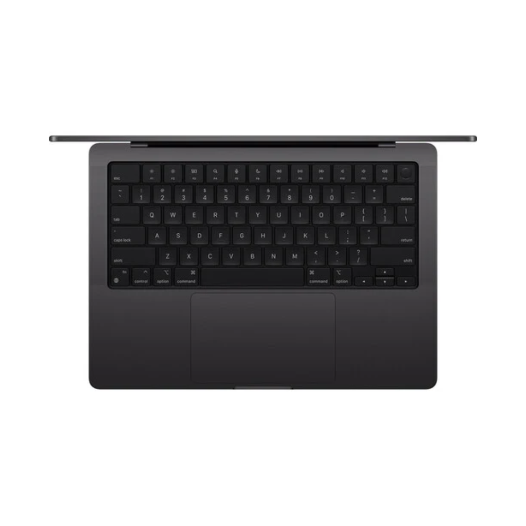 Apple MacBook Pro MX2H3AB/A - A3401، Apple M4 Pro (12 Core)، ذاكرة وصول عشوائي (RAM) سعة 24 جيجابايت، قرص SSD سعة 512 جيجابايت، وحدة معالجة الرسومات (16 نواة)، شاشة Liquid Retina XDR مقاس 14.2 بوصة (3024x1964)، أسود سبيس