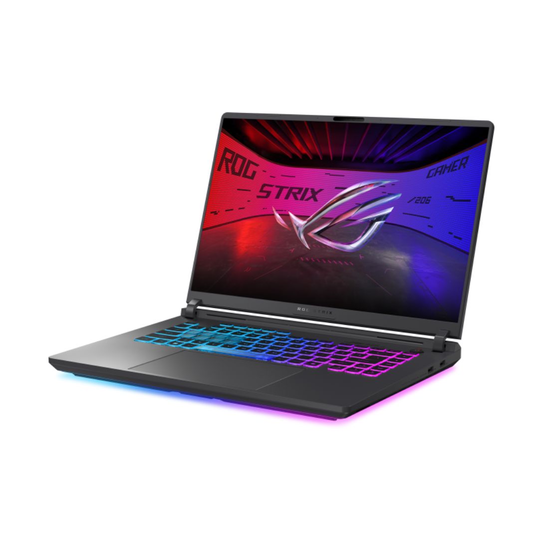 ASUS ROG Strix G16 G615LW-RV087W، Ultra 9-275HX، ذاكرة وصول عشوائي (RAM) سعة 64 جيجابايت، قرص SSD سعة 2 تيرابايت، بطاقة رسومات NVIDIA RTX 5080 سعة 16 جيجابايت، شاشة 16.0 بوصة WUXGA IPS بمعدل تحديث 240 هرتز، لون Eclipse Grey 
