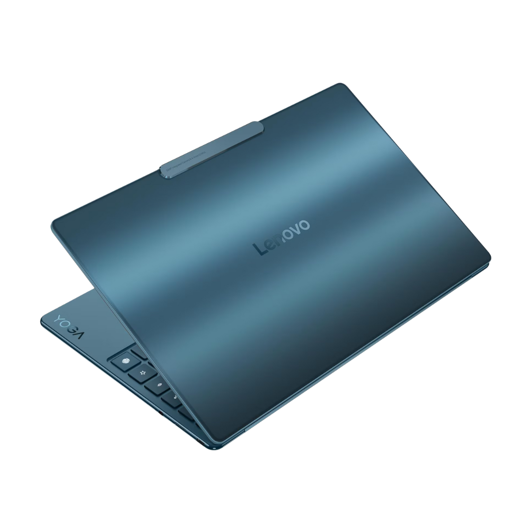 لينوفو يوجا سليم 9 - 14ILL10 - (0MAX)، معالج إنتل كور ألترا 7-258V، ذاكرة وصول عشوائي 32 جيجابايت، قرص صلب 1 تيرابايت، شاشة لمس 4K WQUXGA (3840x2400) OLED 120 هرتز، لون تيدال تيل
