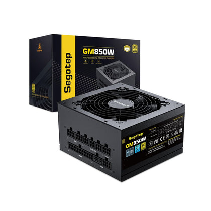 Segotep GM850W 850W Gold 80+ Full Modular, PCIe 5.1 & ATX 3.1 - Black