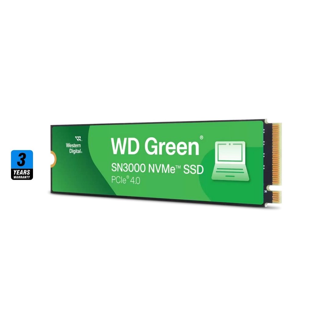 WD Green SN3000 سعة 2 تيرابايت، 5000 ميجابايت/ثانية M.2 NVME، PCIe 4.0