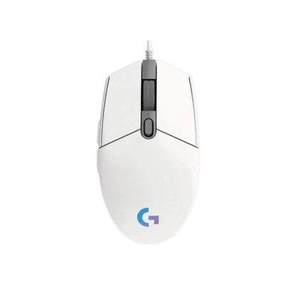 ماوس الألعاب السلكي Logitech G102 باللون الأبيض 