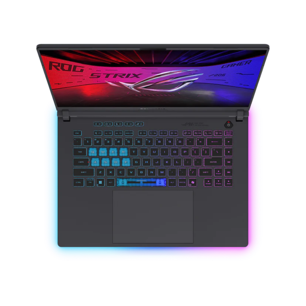 ASUS ROG Strix G16 G615JPR-RV103، Intel Core i7-14650HX، ذاكرة وصول عشوائي 16 جيجابايت، قرص SSD 512 جيجابايت، NVIDIA RTX 5070 8 جيجابايت، شاشة 16.0 بوصة WUXGA FHD+ 165 هرتز، أخضر فولت 