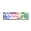 Redragon K628WG-RGB Pollux 75% Wired RGB Gaming Keyboard, Red Switch - White