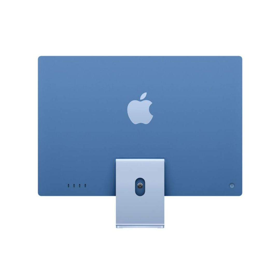 Apple iMac MWUF3AB/A - A3247، معالج M4 8C، وحدة معالجة الرسومات 8C، ذاكرة وصول عشوائي (RAM) سعة 16 جيجابايت، قرص SSD سعة 256 جيجابايت، شاشة Retina بدقة 4.5K مقاس 24 بوصة، أزرق