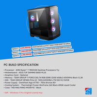 Pc Build AMD Ryzen 7 7800X3D, RTX 5060Ti 8GB , RX 9070 16GB , 5070 12GB