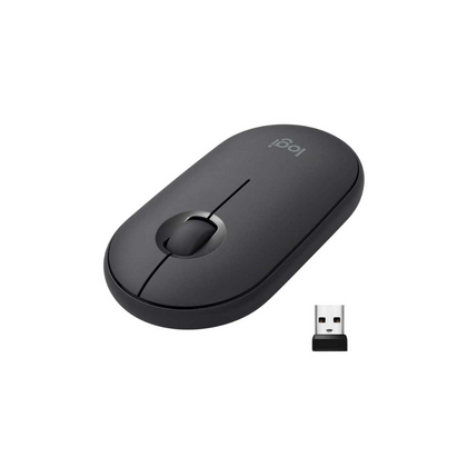 Logitech Pebble M350 Wireless & Bluetooth Mouse - Black