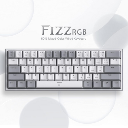 Redragon K617 Fizz 60% Mechanical Wired TKL Gaming Keyboard