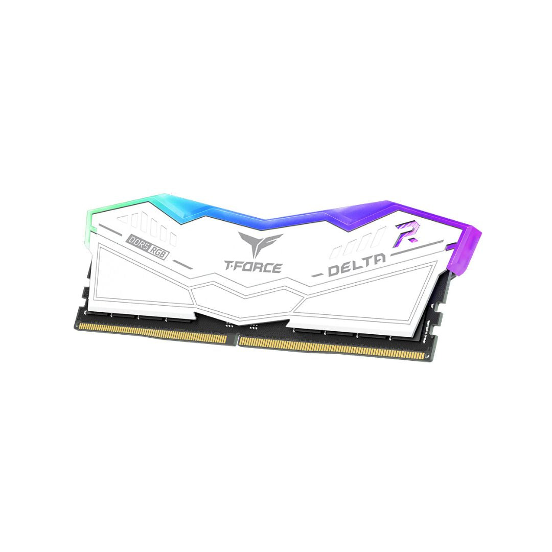 TEAMGROUP T-Force Delta RGB DDR5 Ram 32GB (2x16GB) 5600MHz CL36 - White