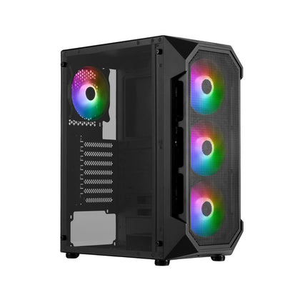 Gamdias AURA GC1 Mid Tower 4 Fan - Black