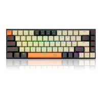 Redragon K633CGO-RGB Ryze 60% Wired RGB Gaming Keyboard, Red Switch