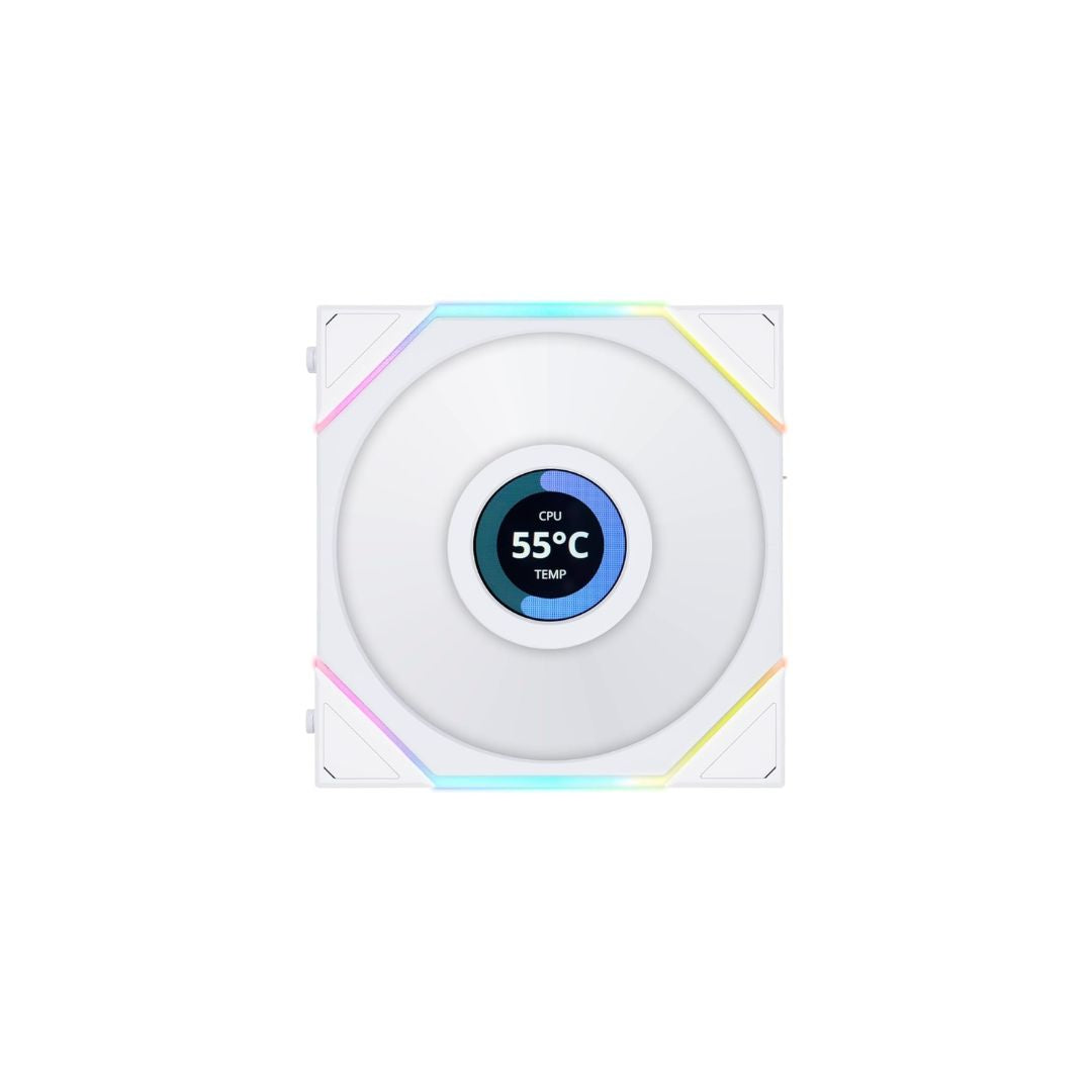 Lian Li UNI FAN TL LCD 120 RGB ホワイト LIAN LI UNI FAN TL LCD 120 Triple Pack ARGB - White