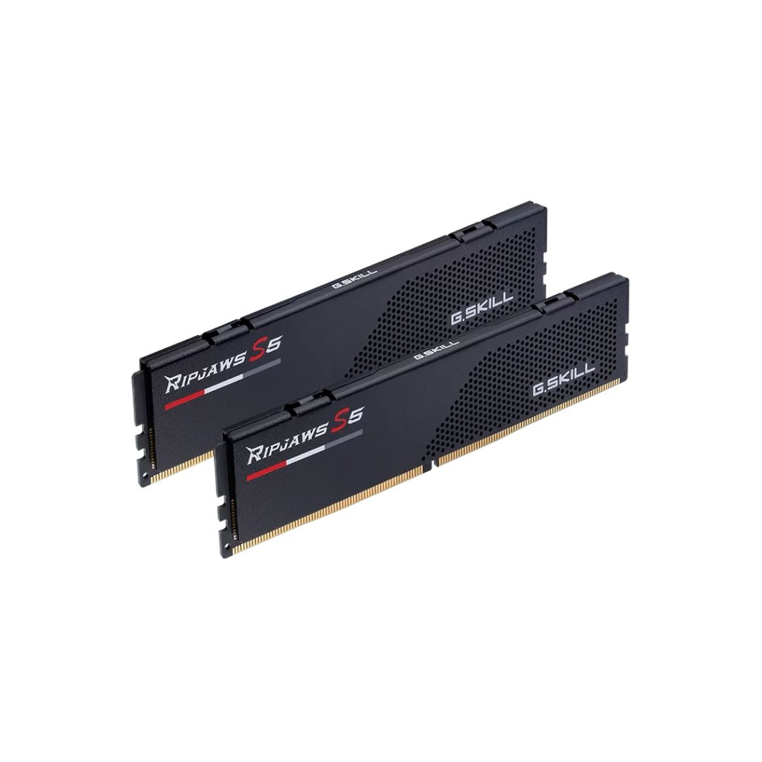 ذاكرة G.SKILL Ripjaws S5 DDR5 سعة 32 جيجابايت (2x16 جيجابايت) 6000 ميجاهرتز CL36 وXMP وEXPO - أسود