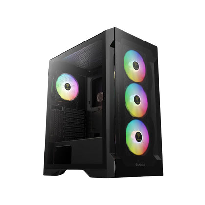 Gamdias TALOS E2 ELITE Mid Tower 4 Fan ARGB - Black