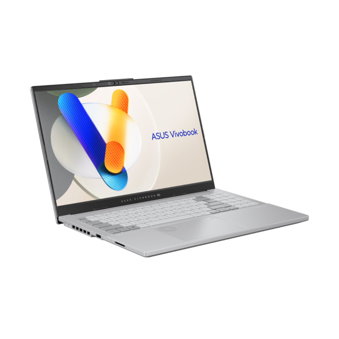 ASUS Vivobook Pro 15 N6506MU-MA029، Intel Core Ultra 7-155H، ذاكرة وصول عشوائي 16 جيجابايت، قرص SSD سعة 1 تيرابايت، NVIDIA RTX 4050 6 جيجابايت، شاشة OLED WQXGA 120 هرتز، لون فضي رائع