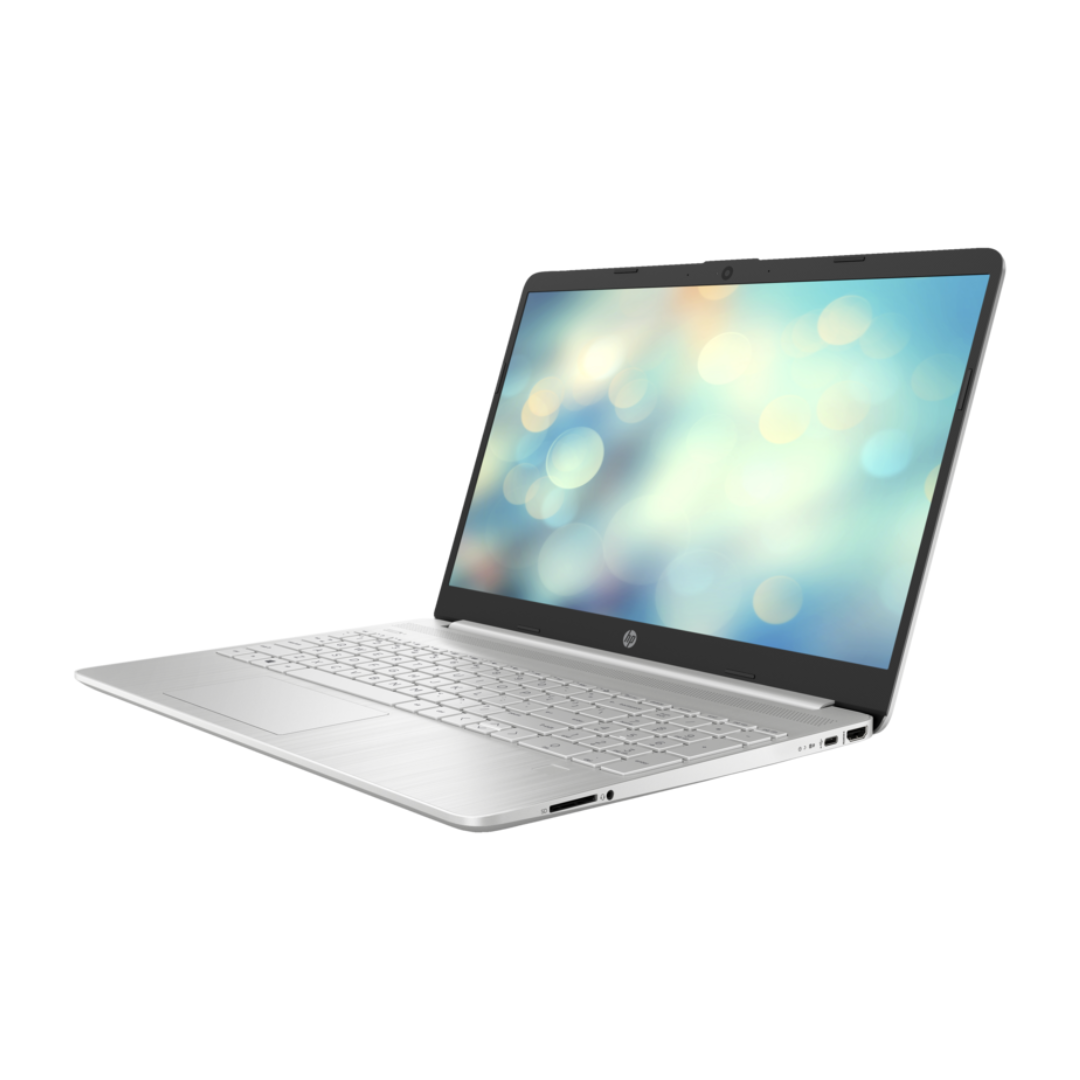 HP 15s-fq5299nia، Intel Core i7-1255U، ذاكرة وصول عشوائي (RAM) سعة 8 جيجابايت، قرص SSD سعة 512 جيجابايت، معالج رسومات Intel Iris، شاشة 15.6 بوصة عالية الدقة، لون فضي طبيعي