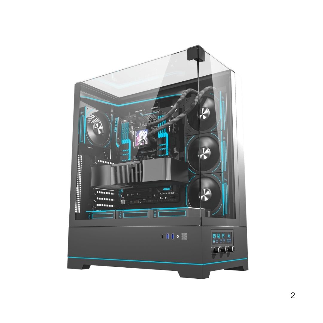 DarkFlash DY450L Pro Mid Tower Black