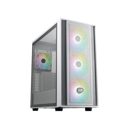 Cooler Master MasterBox 600 Mid Tower 4 Fan - White