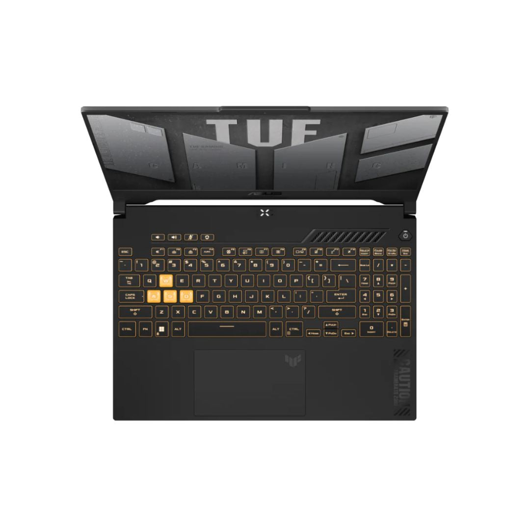 ASUS TUF GAMING F15 FX507VU-LP150، Intel Core i7-13620H، ذاكرة وصول عشوائي 16 جيجابايت، قرص SSD 512 جيجابايت، NVIDIA RTX 4050 6 جيجابايت، شاشة 15.6 بوصة FHD IPS 144 هرتز، رمادي ميكا