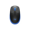 Logitech M190 Full-Size Wireless Mouse - Blue