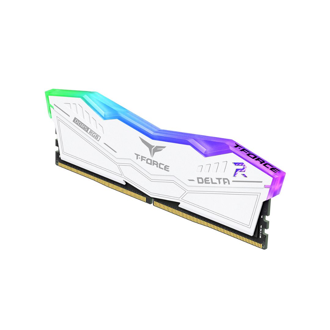 TEAMGROUP T-Force Delta RGB DDR5 Ram 32GB (2x16GB) 5600MHz CL36 - White