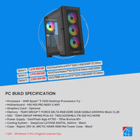 Pc Build AMD Ryzen 5 7600, RTX 5060Ti 8GB , RX 9070 16GB , 5070 12GB