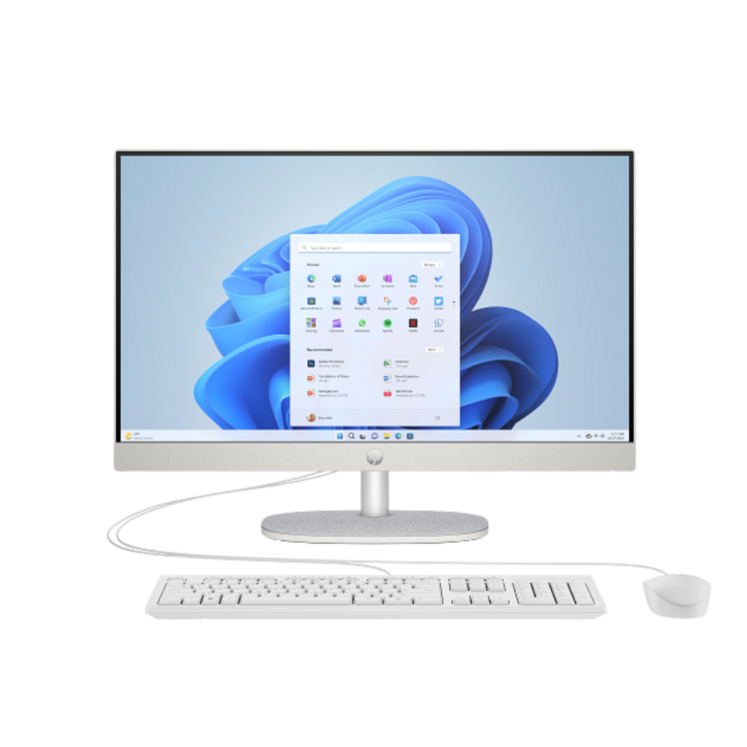 All in One HP 24-CR0031NE, Intel Core i7-1355U, RAM 16GB, SSD 512GB, Intel Iris Xe, 24 Inch FHD IPS, Shell White