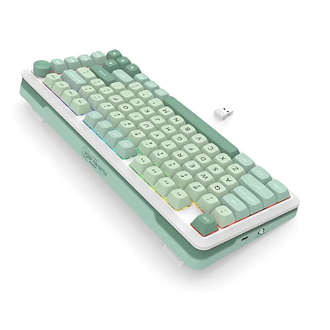 Redragon CYRUS PRO K681MG-RGB-PRO 75%USB-C سلكية، BT، لوحة مفاتيح ألعاب لاسلكية 2.4 جيجاهرتز