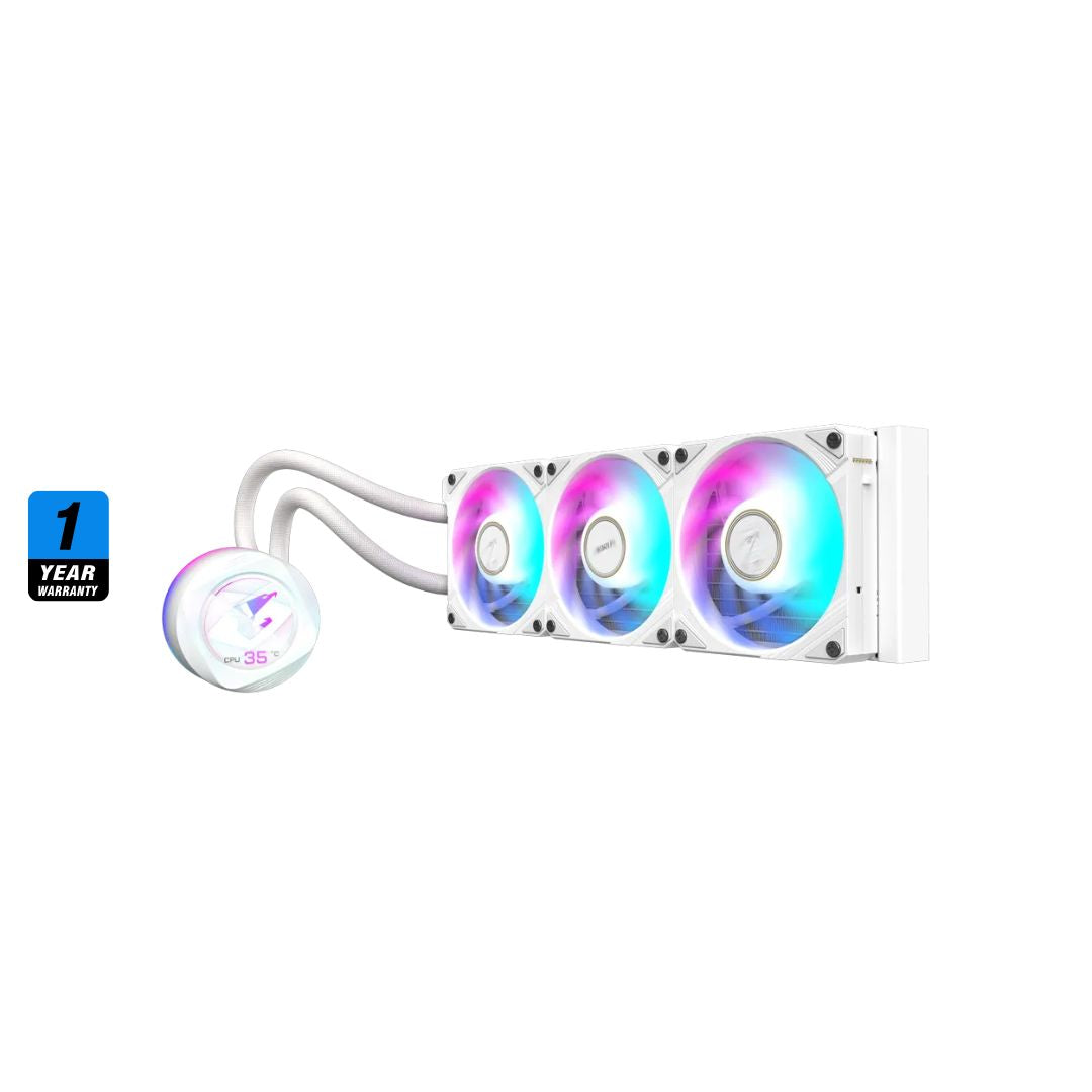 GIGABYTE AORUS WATERFORCE X II 360 ICE LCD - White