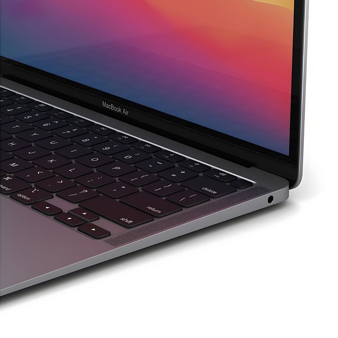 ابل ماك بوك اير A2337، شريحة M1، رام 8 جيجابايت، 256 جيجابايت SSD، مدمج، شاشة ريتينا IPS 13.3 بوصة (2560x1600)، رمادي فضائي