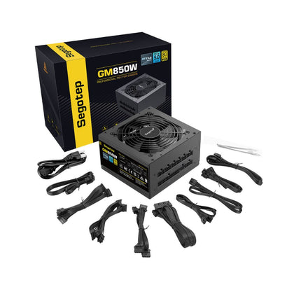 Segotep GM850W 850W Gold 80+ Full Modular, PCIe 5.1 & ATX 3.1 - Black