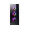 Xigmatek Duke, 4 Fan RGB Mid Tower Case - Black